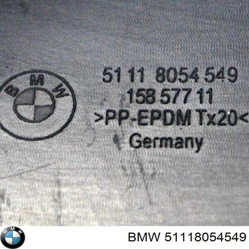 Решетка бампера переднего нижняя 51118054549 BMW