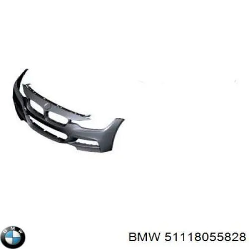 Передний бампер 51118067956 BMW