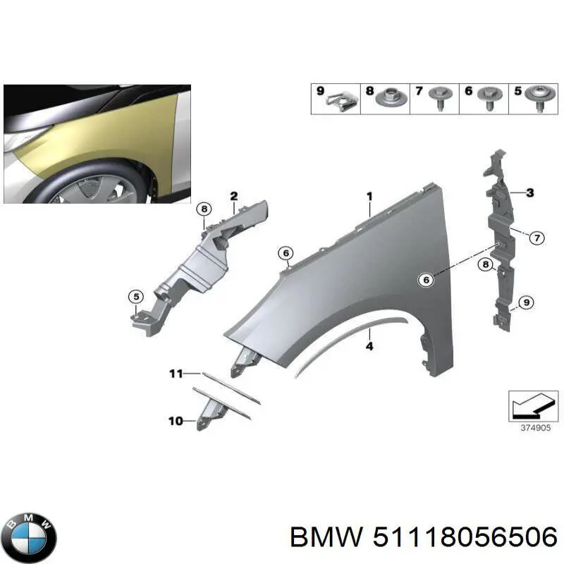  BMW 51118056506 цена, от 52.38 USD