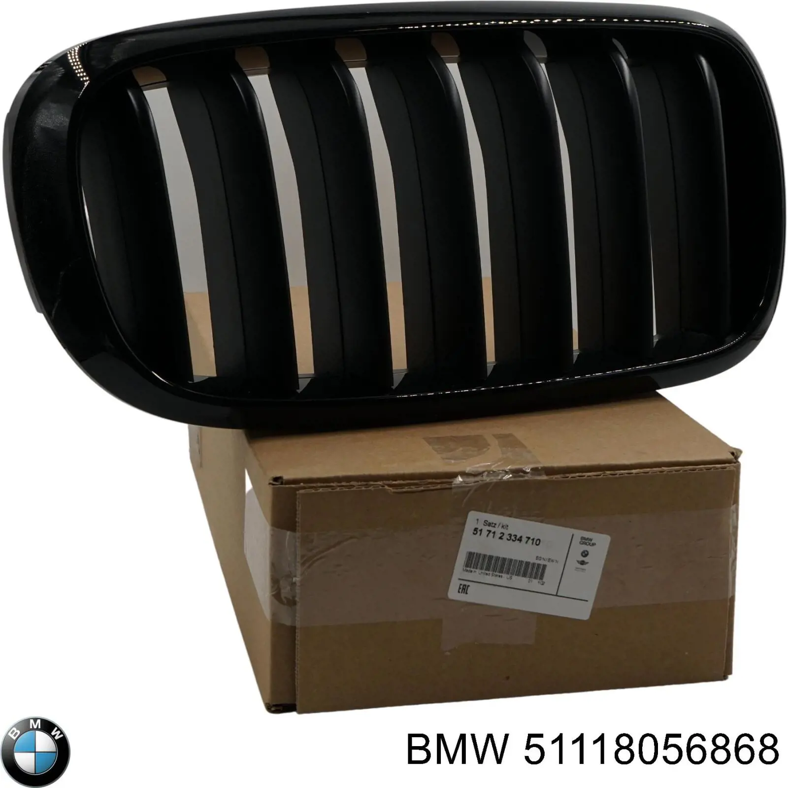 Купить 51118056868 BMW Молдинг решетки бампера переднего правый
