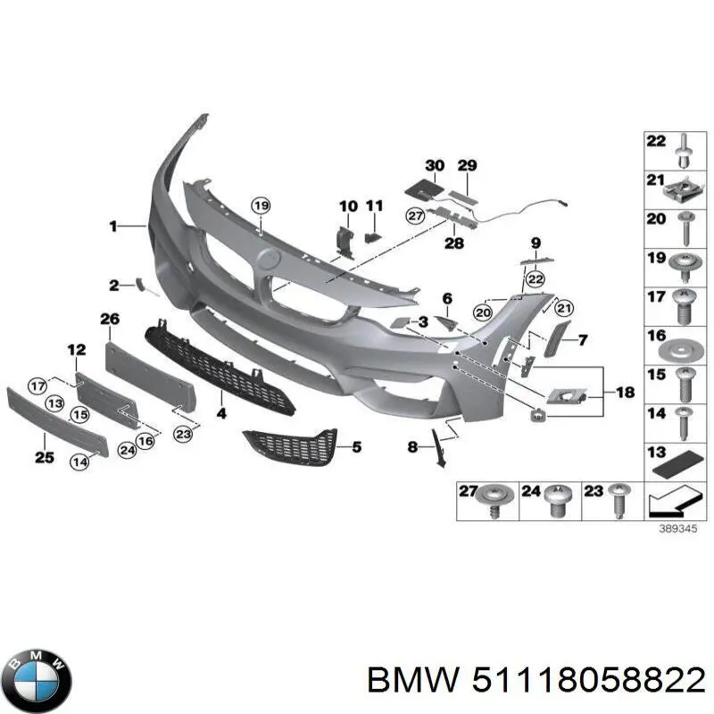 Передний бампер PBM04195BB Signeda