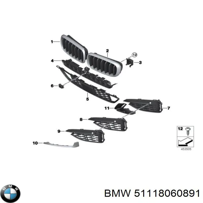 51118060891 BMW 