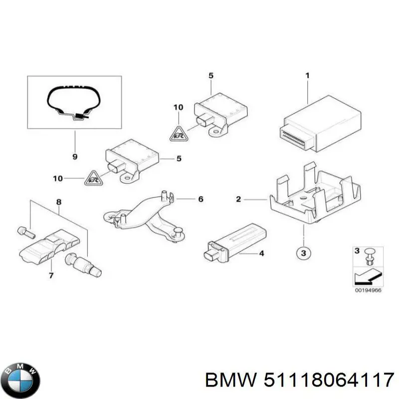 Купить 51118064117 BMW Буфер (бампер) передний