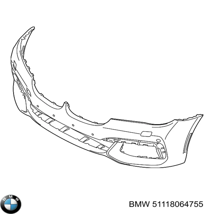 51118064755 BMW Бампер передний в сборе
