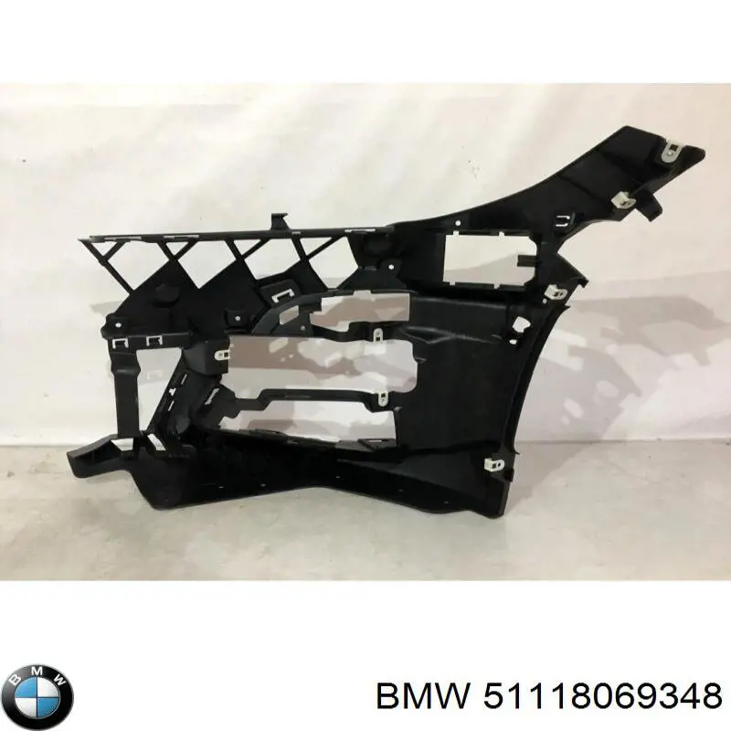 51118069348 BMW consola do pára-choque dianteiro direito