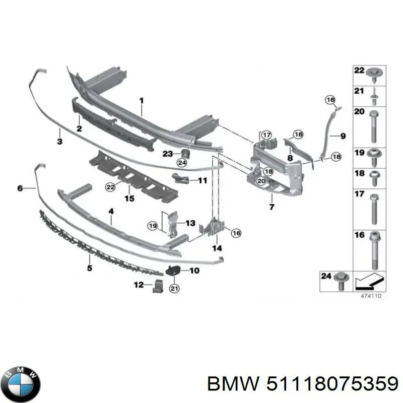  BMW 51118075359 цена, от 89.86 USD