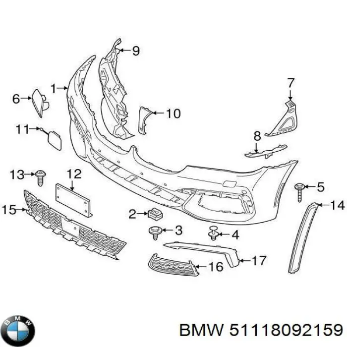  BMW 51118092159 цена, от 76.41 USD