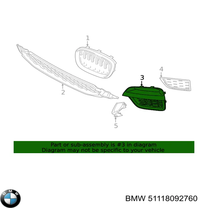 51118092760 BMW 