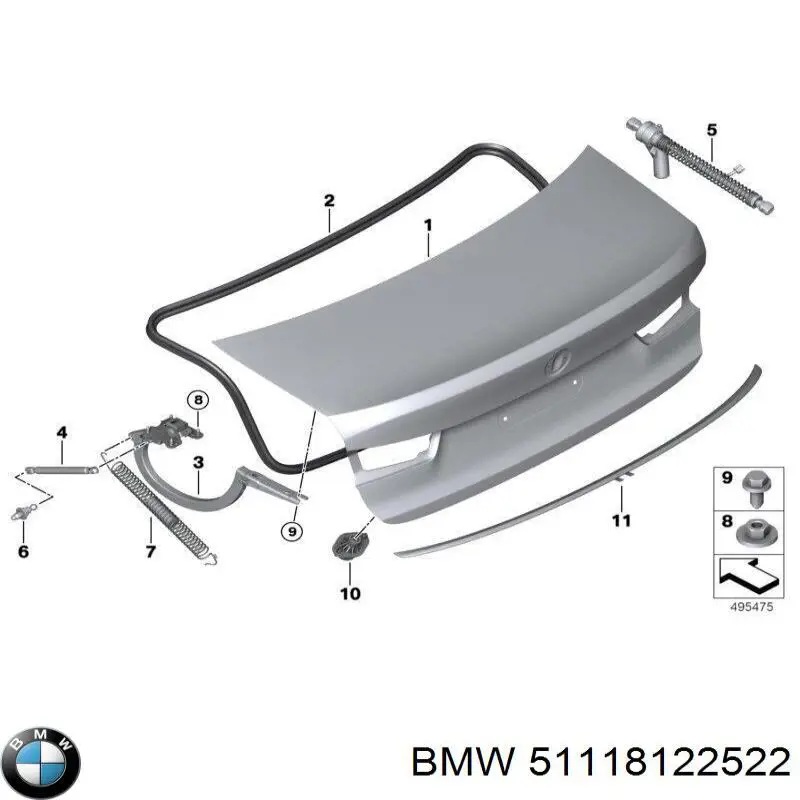  BMW 51118122522 цена, от 0.24 USD
