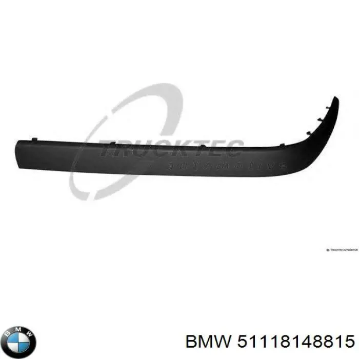 Накладка бампера переднего левая BMW 51118148815
