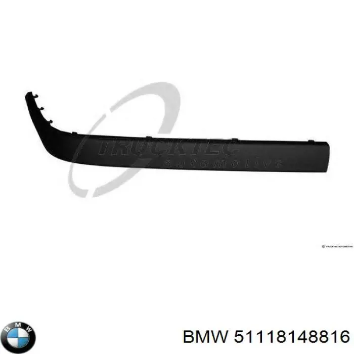 51118148816 BMW накладка бампера переднего правая