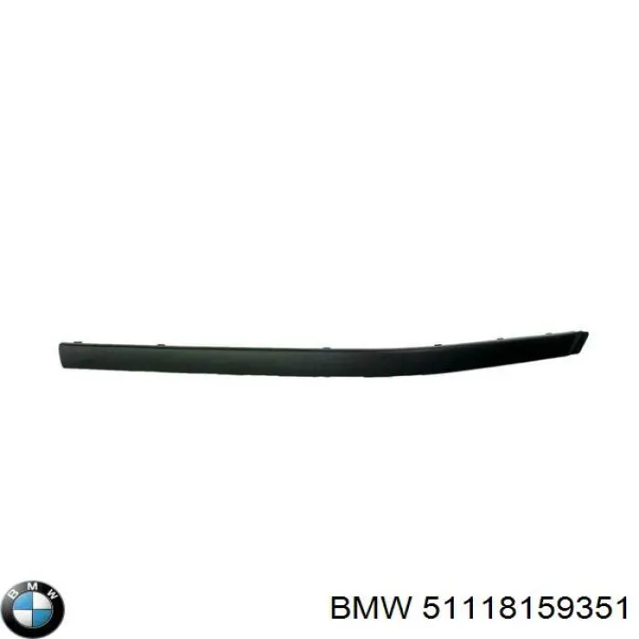 Молдинг бампера переднего, левый BMW 51118159351 цена, от 6.35 USD