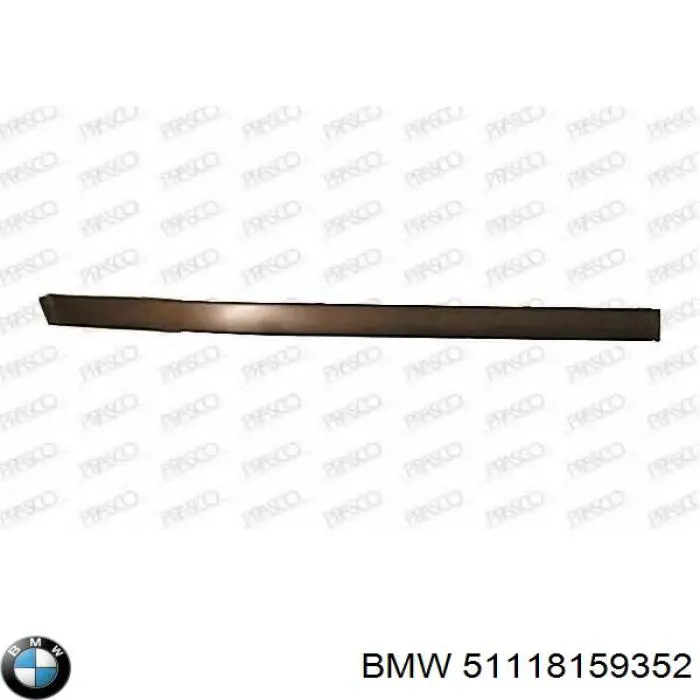Накладка бампера переднего, правая BMW 51118159352 цена, от 6.33 USD