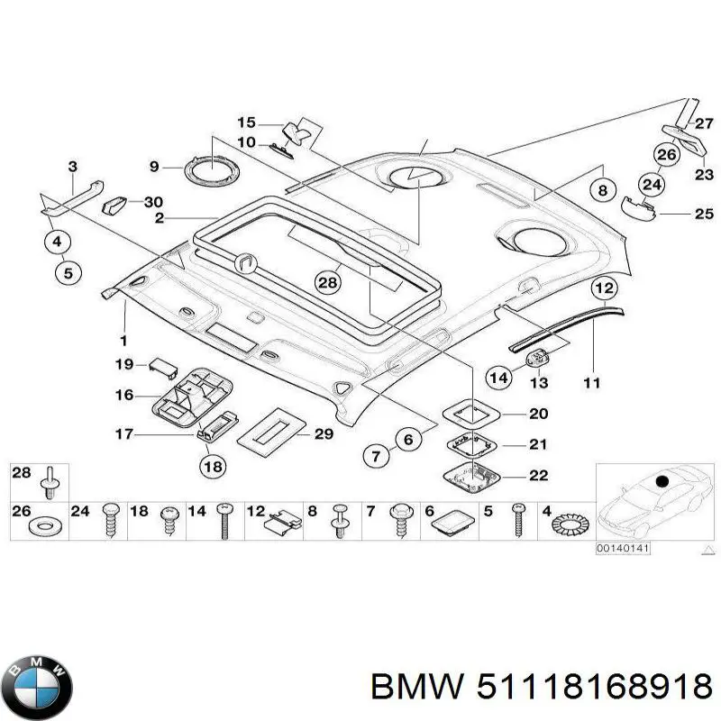 Решетка переднего бампера, правая BMW 51118168918 цена, от 52.36 USD