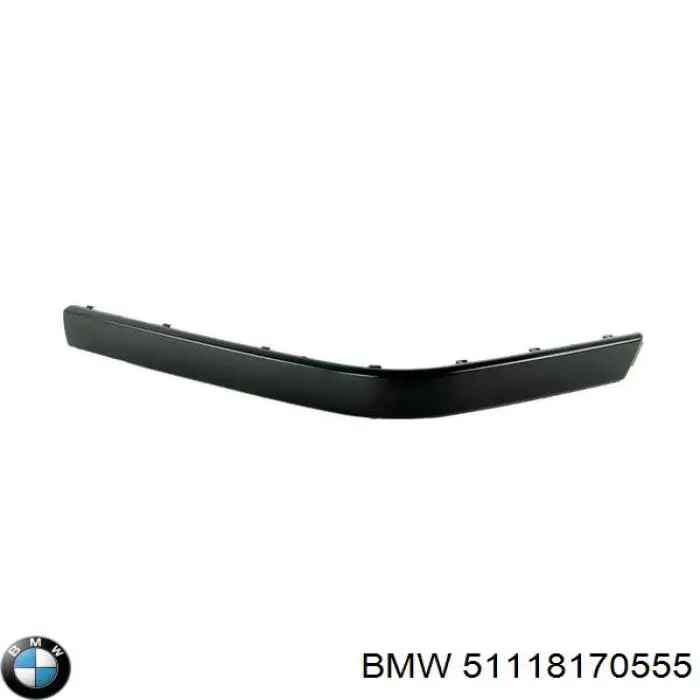 Купить 51118170555 BMW Молдинг бампера переднего левый