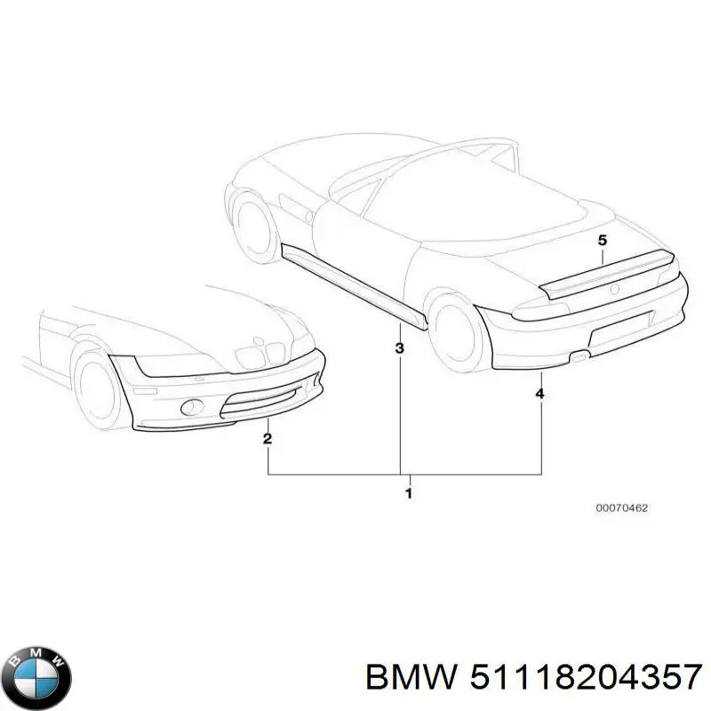 Оправа туманки BMW 51118204357 цена, от 24.00 USD