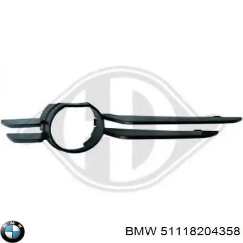 Ободок (окантовка) фары противотуманной правой на BMW 3 (E46) купить.