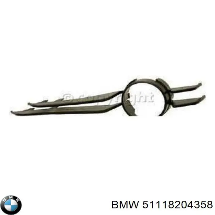Ободок (окантовка) фары противотуманной правой BMW 51118204358 цена, от 27.56 USD