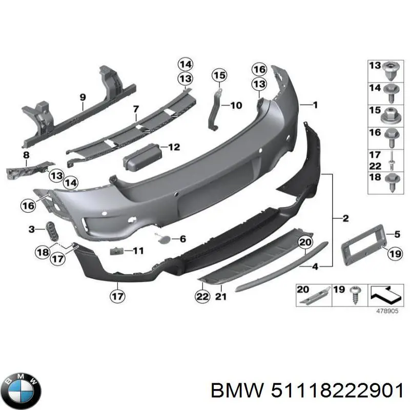  BMW 51118222901 цена, от 0.75 USD