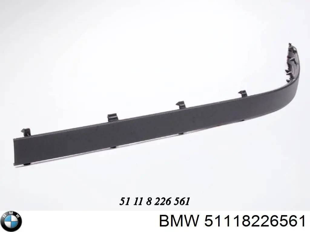 Накладка бампера переднего левая BMW 51118226561