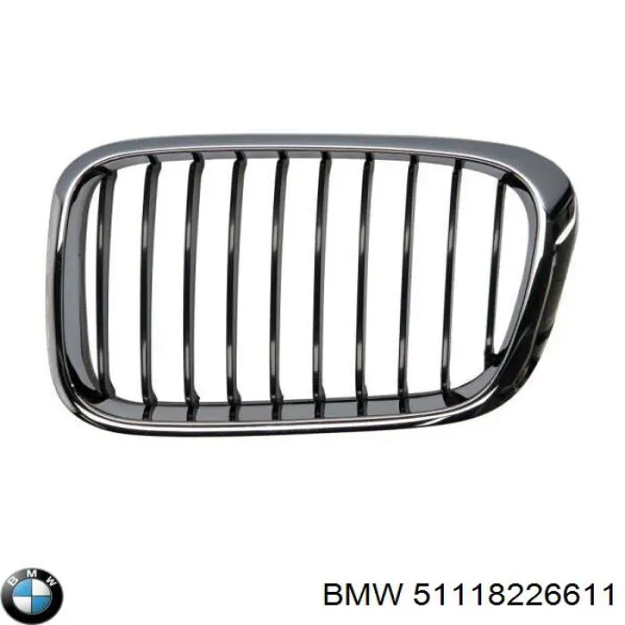 Решетка переднего бампера, левая BMW 51118226611 цена, от 12.88 USD