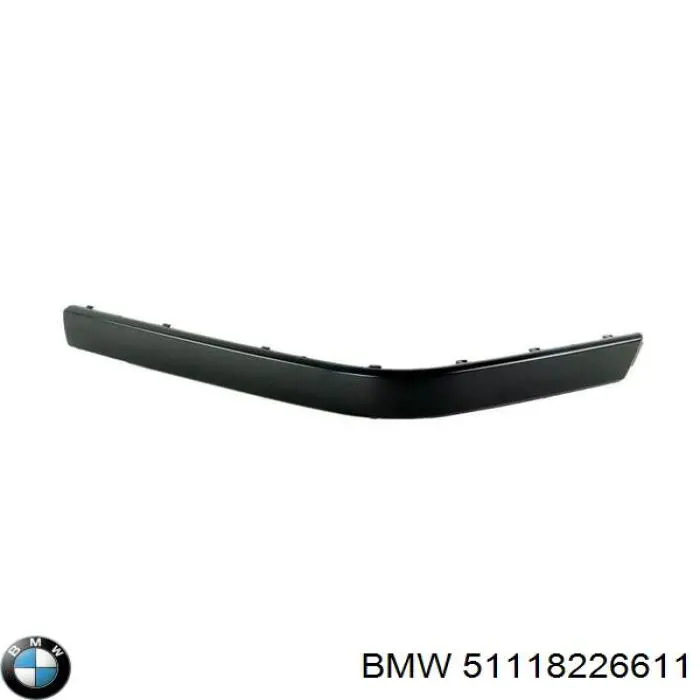 Решетка переднего бампера, левая BMW 51118226611 цена, от 12.88 USD