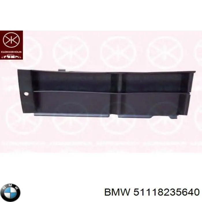 Решетка бампера переднего правая 51118235640 BMW