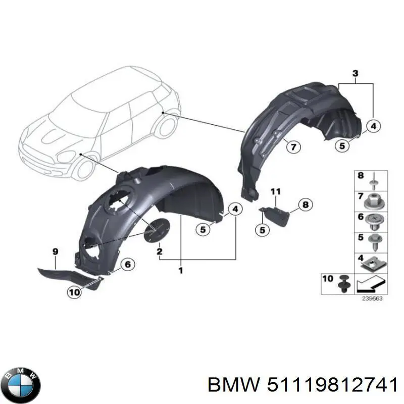 Купить 51119812741 BMW 