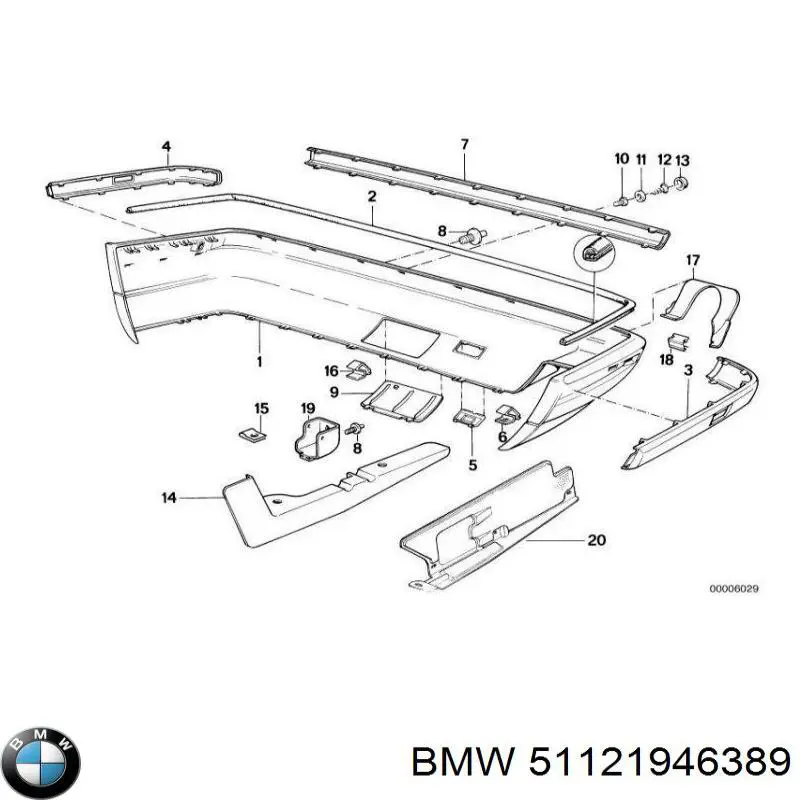 Купить 51121946389 BMW 