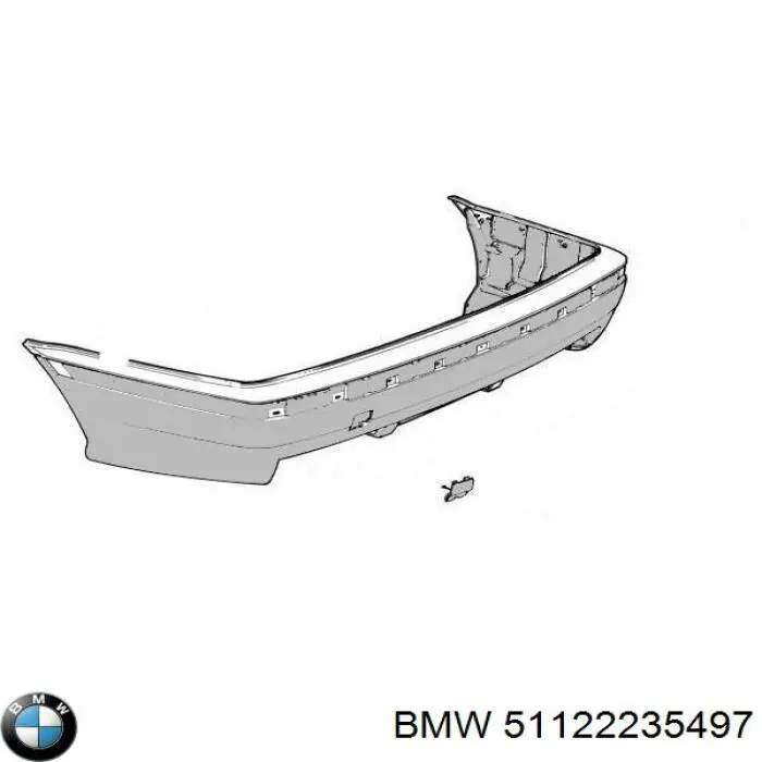 Заглушка бампера буксировочного крюка задняя BMW 51122235497 цена, от 7.71 USD