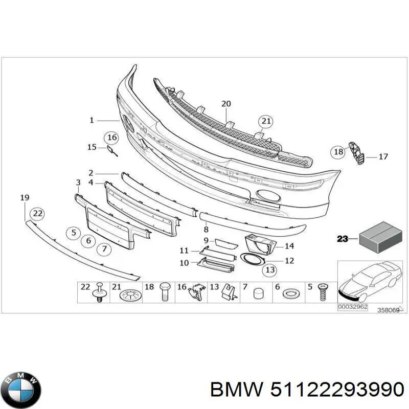  BMW 51122293990 цена, от 91.20 USD