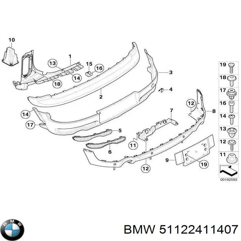  BMW 51122411407 цена, от 36.75 USD