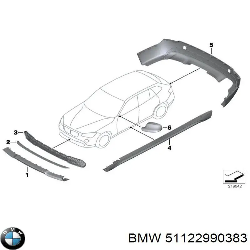  BMW 51122990383 цена, от 21.38 USD