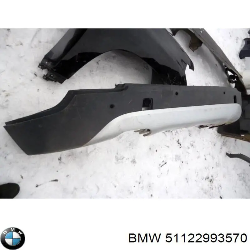 51122993570 BMW Parachoques trasero, parte inferior original y equivalente