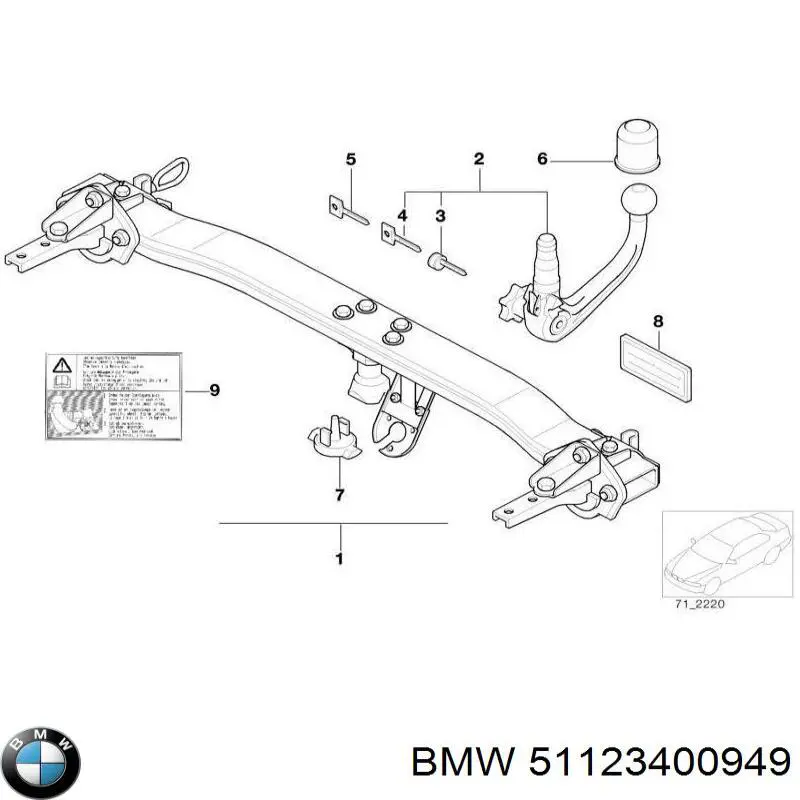  BMW 51123400949