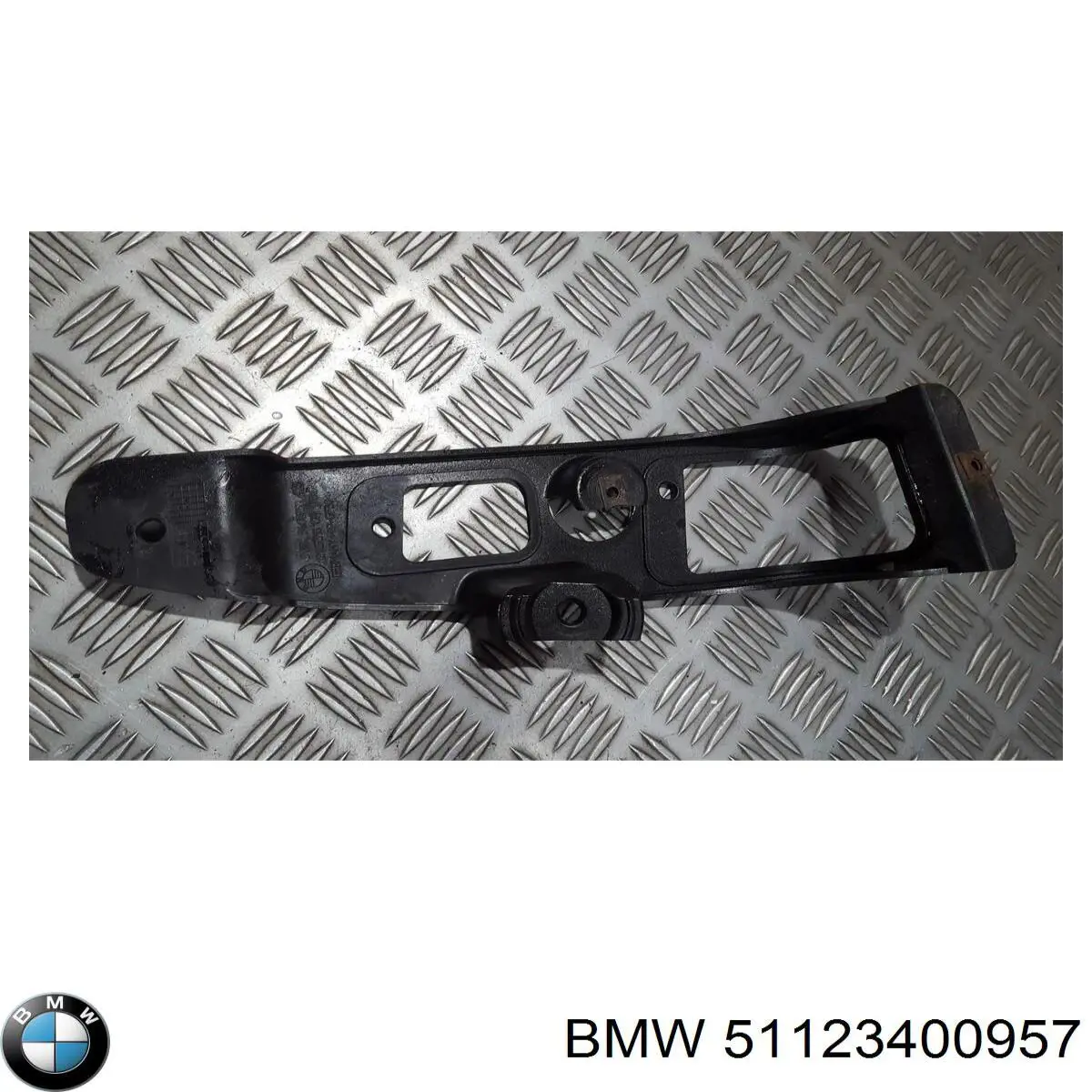 51123448677 BMW consola do pára-choque dianteiro esquerdo