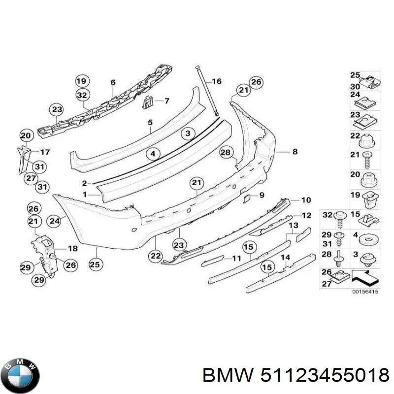 Купить 51123455018 BMW 