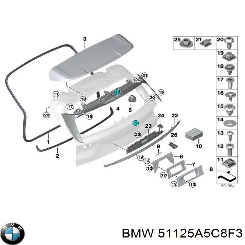  51125A5C8F3 BMW