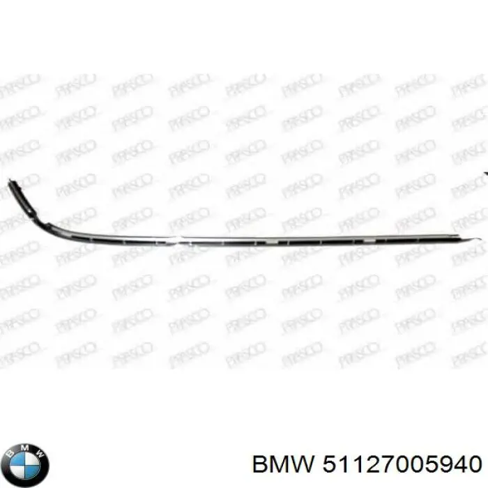 Молдинг бампера заднего правый 51127005940 BMW