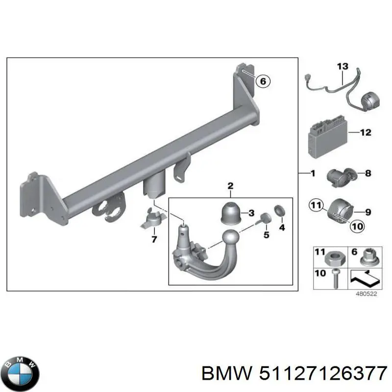  BMW 51127126377 цена, от 52.22 USD