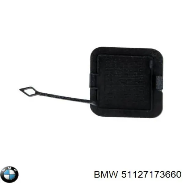 Заглушка бампера буксировочного крюка задняя 51127173660 BMW