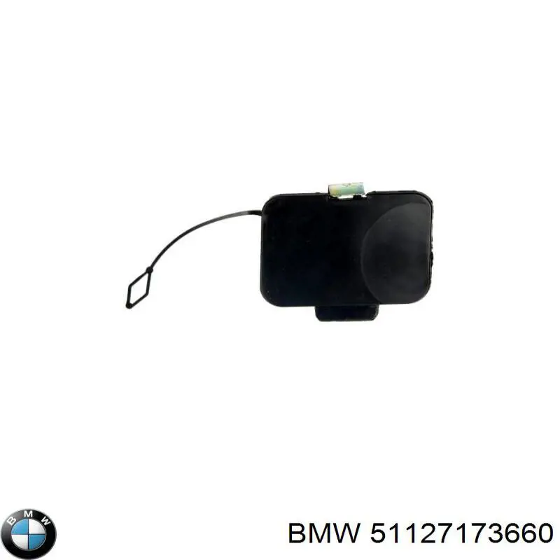 51127173660 BMW Заглушка бампера буксировочного крюка задняя