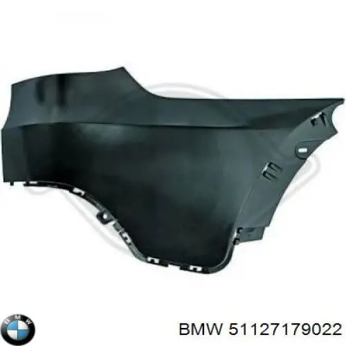 51127179022 BMW pára-choque traseiro, parte inferior