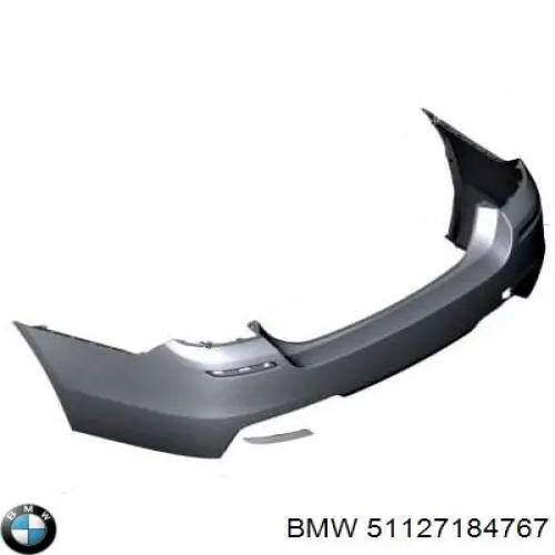Кронштейн бампера заднего левый 51127184767 BMW
