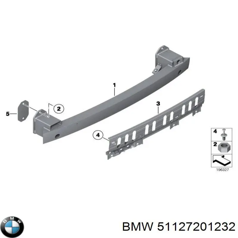 Усилитель заднего бампера BMW 5 GRAN TURISMO (Бмв 5)