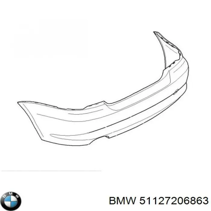 Бампер задний BMW 51127206863 цена, от 147.86 USD
