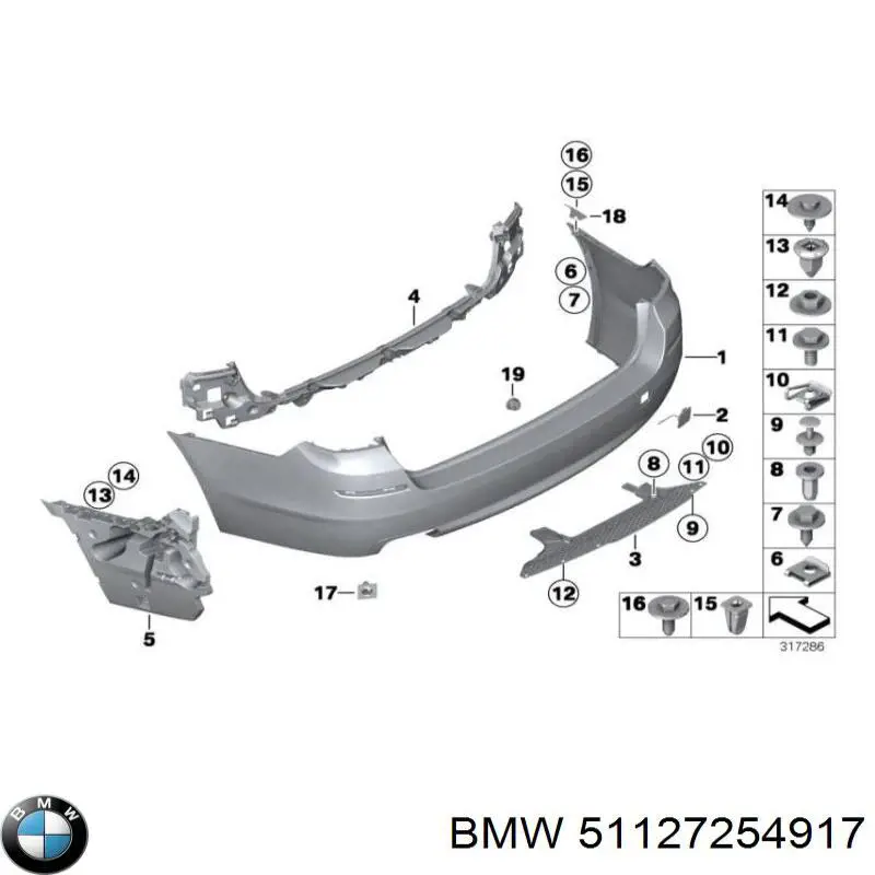 Задний бампер PBM04157BB Signeda