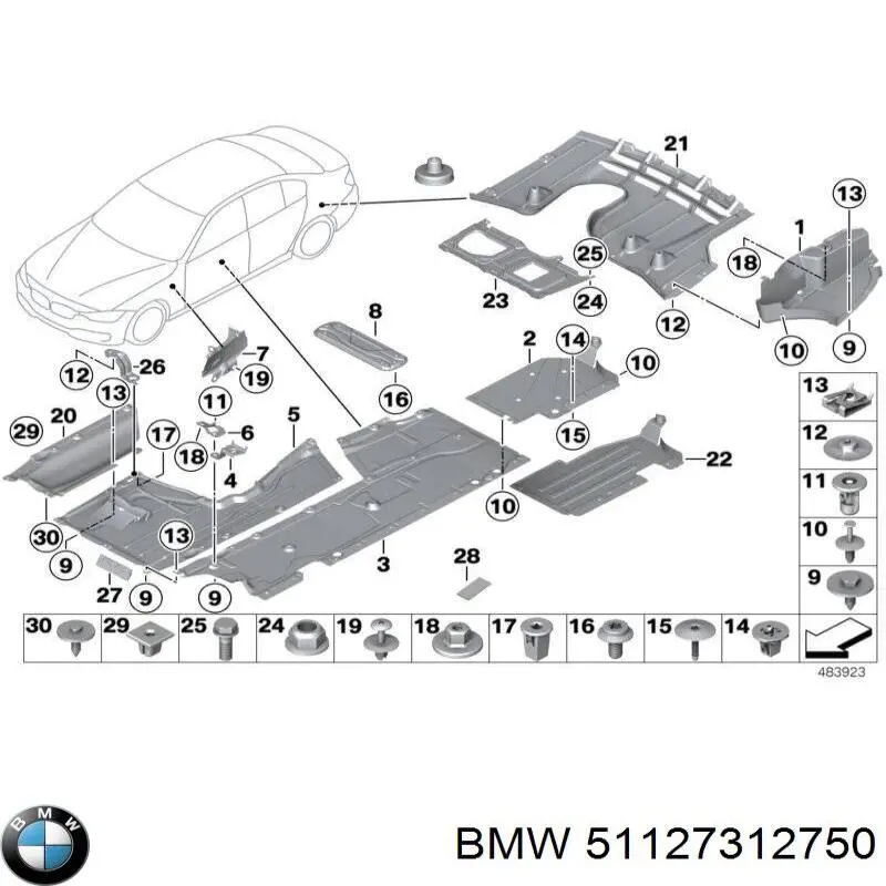  BMW 51127312750 цена, от 21.13 USD