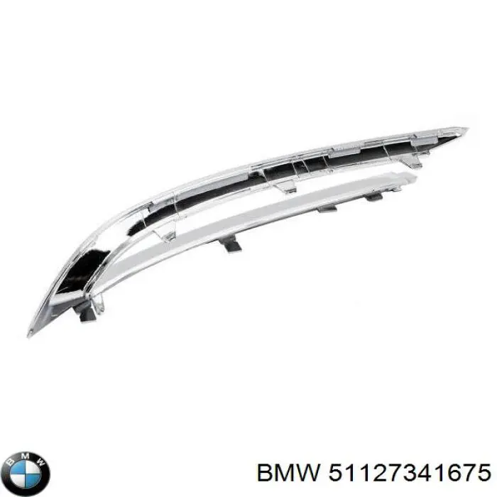 51127341675 BMW moldura do pára-choque traseiro