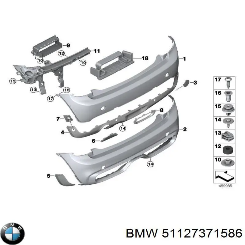 Насадка на глушитель BMW 51127371586 цена, от 56.43 USD